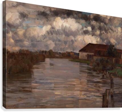 Herbst an der Amper  Canvas Print