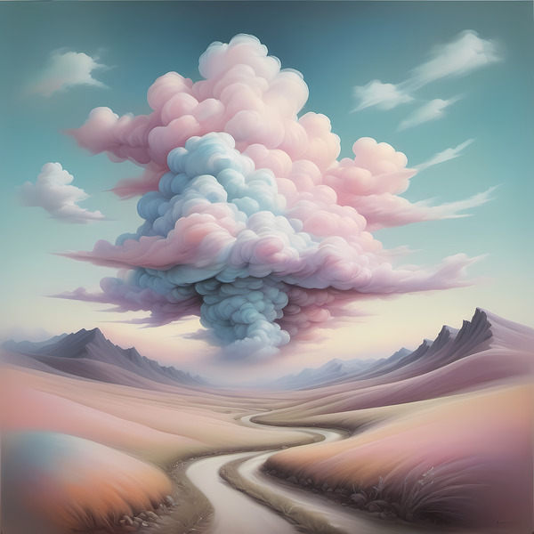 Whimsical Cloudscape - Ethereal Landscape Ar Print