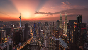 Sunset Over Kuala Lumpur | Urban Glow