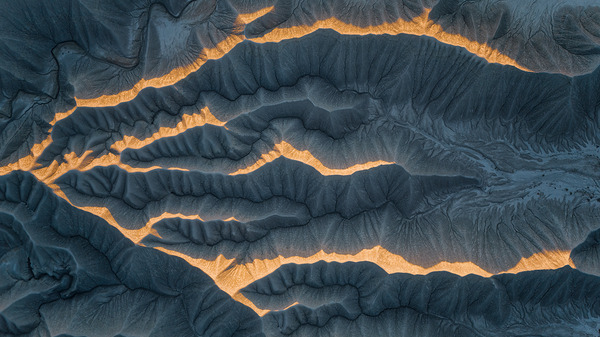 Badlands Utah | Sunrise Aerial Photography Print