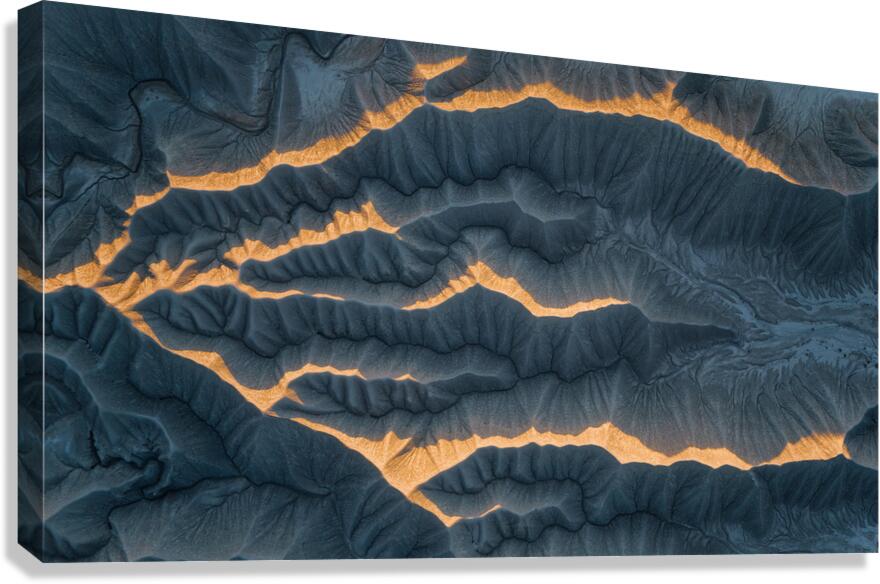 Badlands Utah | Sunrise Aerial Photography Canvas Print