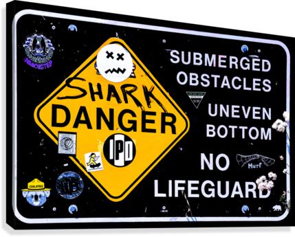Trestles Danger Canvas Print