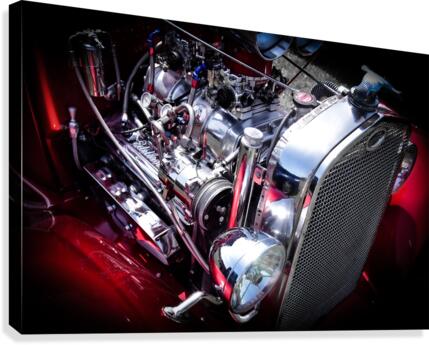 Hot Red Pickup Canvas Print