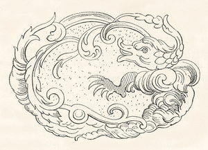 Antique Chinese pattern. 1888 edition Lornement Polychrome by Albert Racine 1825–1893.