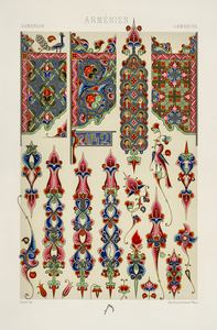 Armenian pattern. 1888 edition Lornement Polychrome by Albert Racine 1825–1893.