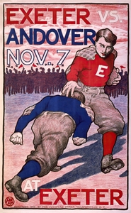 Exeter vs. Andover Nov. 7 at Exeter 1903 Poster by Bristow Adams American 1875 – 1956