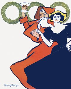 Vintage Christmas 1895 by Edward Penfield