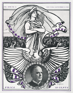 Vintage magazine cover ca. 1890-1907 by Edward Penfield