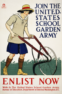 Join the United States school garden armyEnlist now 1918  by Edward Penfield