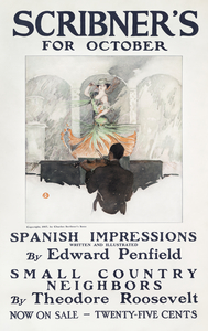 Scribners for October ca. 1890-1907 by Edward Penfield