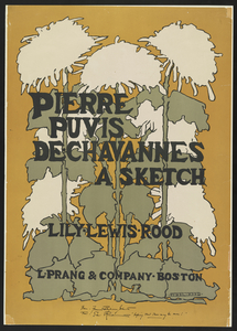 Poster showing flower illustration 1895 print by Ethel Reed and Lily Lewis Rood.