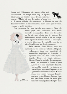 Autours Simples 1915 fashion illustration  by George Barbier. 