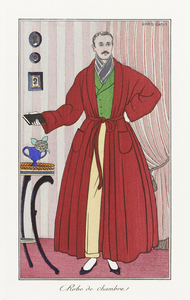 Costumes Parisiens 1913 fashion illustration  by George Barbier. 