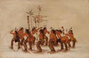 Snowshoe Dance At The First Snowfall 1835-1837