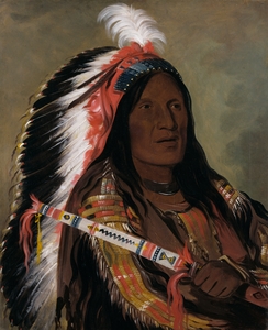 Táh-Téck-A-Da-Háir Steep Wind a Brave of The Bad Arrow Points Band 1832