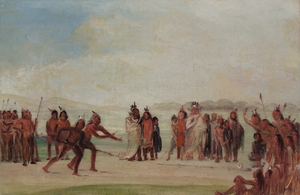Tchung-Kee a Mandan Game Played With a Ring And Pole 1832-1833
