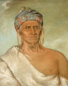 Lay-láw-she-kaw Goes Up the River an Aged Chief 1830