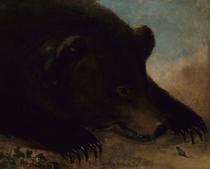 Portraits of a Grizzly Bear and Mouse Life Size 1846-1848