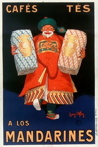 Cafés tés a los Mandarines 1927 by Jean dYlen Poster