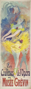 Coulisses de l’opera au Musée Grévin 1891 Poster by Jules Chéret