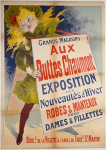 Aux Buttes Chaumont 1890 Poster by Jules Chéret