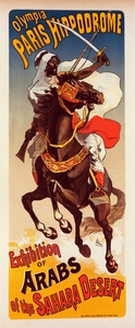 Exhibition D’arabes Du Sahara 1899 Poster by Jules Chéret