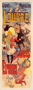 Magasins Du Louvre 1899 Poster by Jules Chéret