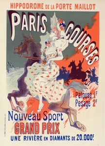Paris-Courses 1897 Poster by Jules Chéret
