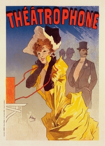 Théâtrophone 1896 Poster by Jules Chéret