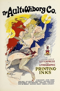 Ault and Wiborg Ad. 089 1890-1913 Poster by Jules Chéret