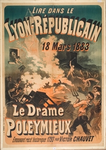 Le drame de Poleymieux 1883 Poster by Jules Chéret
