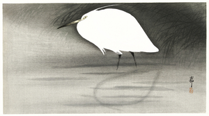 Egret 1900 - 1930 by Ohara Koson 1877-1945.