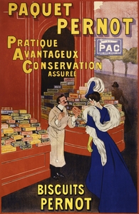 Paquet Pernot: Biscuits Pernot 1905 by Leonetto Cappiello