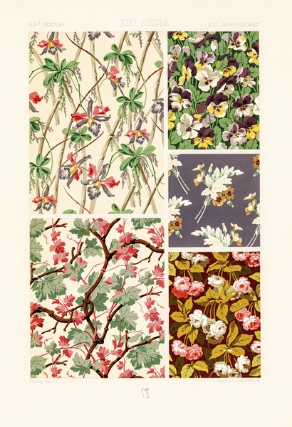 19th Century pattern Lornement Polychrome 1888 by Albert Racinet 1825&ndash1893. 1888 edition. by IStockHistory com