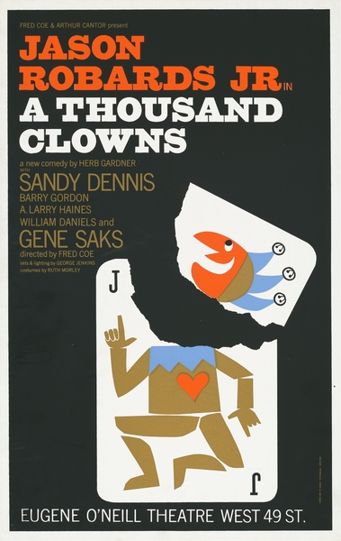A Thousand Clowns 1962Ted Trinkaus American 20th Century  Artcraft Lithograph Poster 1905–1970 by IStockHistory com