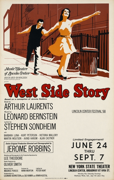 West side story 1958 Artcraft Lithograph American 1905–1970 Poster by IStockHistory com