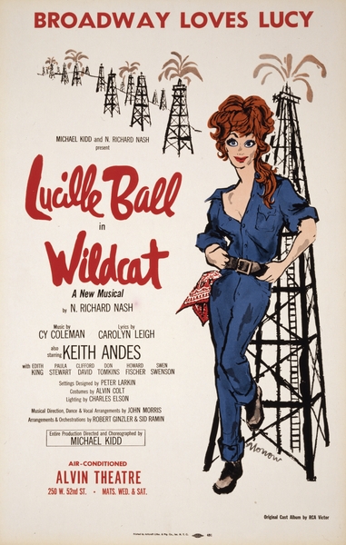 Lucille Ball lin Wildcat 1960 Artcraft Lithograph Poster 1905–1970 by IStockHistory com