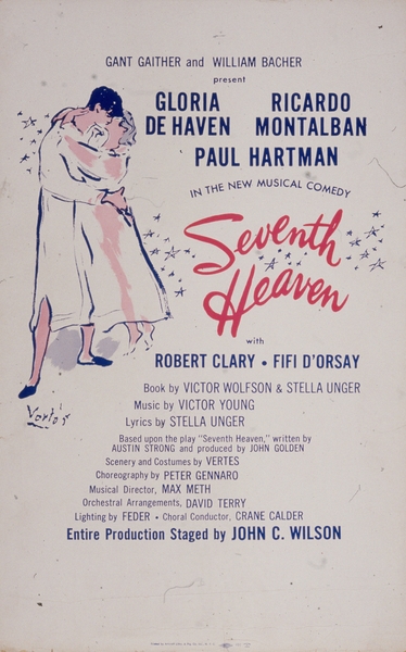 Seventh Heaven 1955 Artcraft Lithograph Poster 1905–1970 by IStockHistory com