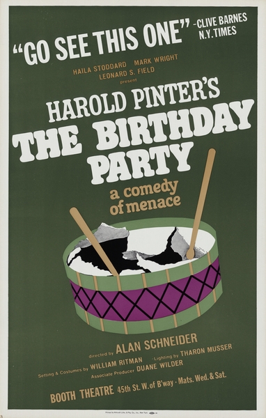 The Birthday party 1967 Artcraft Lithograph Poster 1905–1970 by IStockHistory com