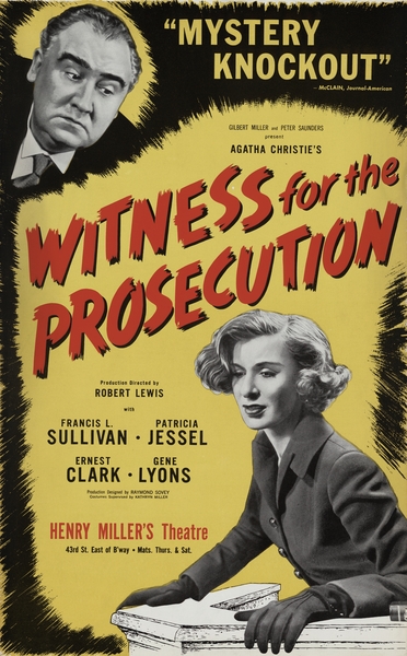Witness for the prosecution 1964 Artcraft Lithograph Poster 1905–1970 by IStockHistory com