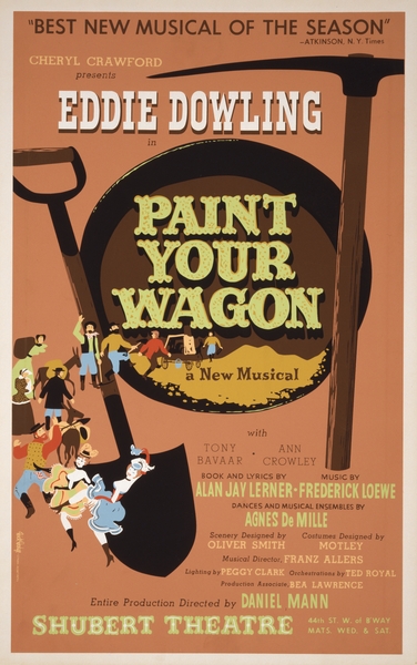 Paint your wagon 1951 Dick Dodge American 20th Century Artcraft Lithograph Poster 1905–1970 by IStockHistory com