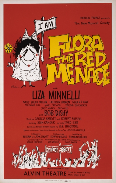 Flora the red menace 1964 H. Gardner American 20th Century  Artcraft Lithograph Poster 1905–1970 by IStockHistory com