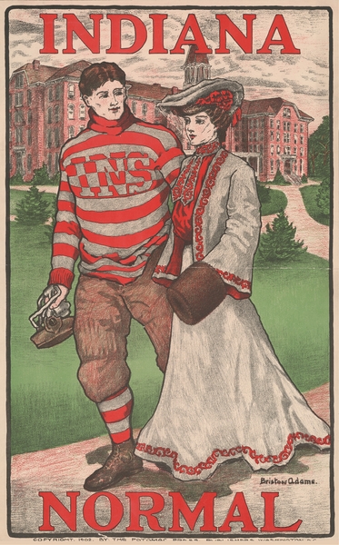 Indiana normal 1903 Poster by Bristow Adams American 1875 – 1956 by IStockHistory com
