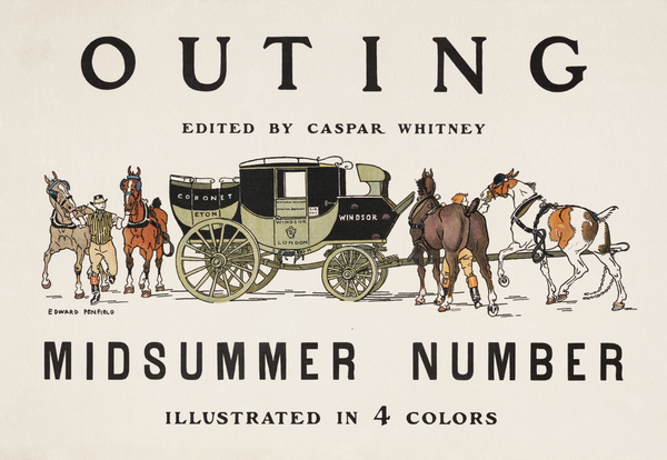 Outing edited by Caspar Whitney ca. 1890-1900  by Edward Penfield by IStockHistory com