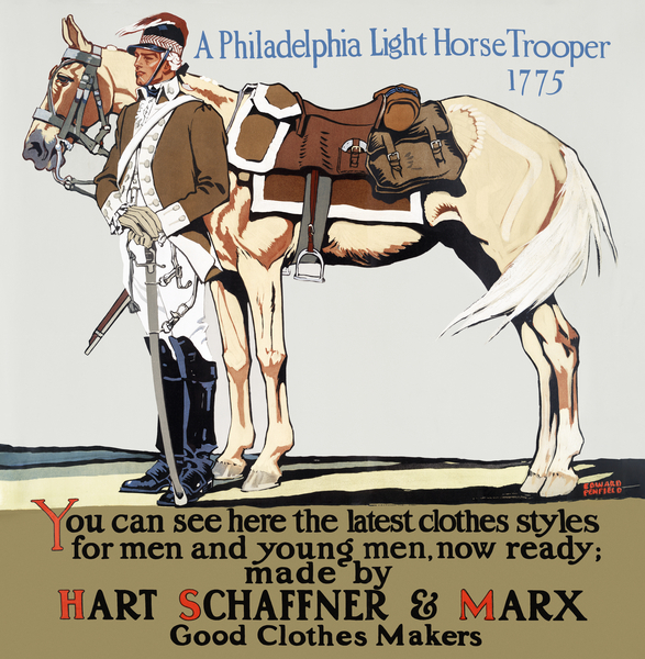 A Philadelphia light horse trooper 1775  by Edward Penfield by IStockHistory com