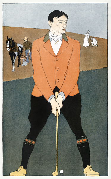 Golf Player 1898 by Edward Penfield by IStockHistory com
