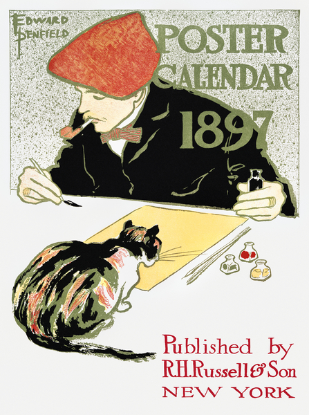 Poster Calendar 1897 by Edward Penfield by IStockHistory com