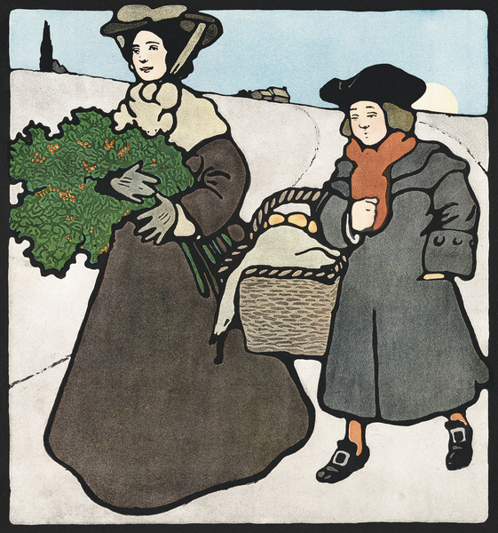 Vintage Christmas 1899 by Edward Penfield by IStockHistory com