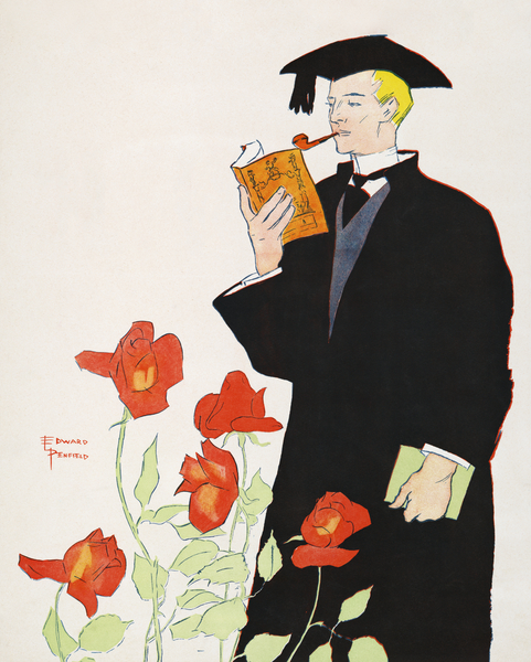 Man in academic dress 1895 by Edward Penfield by IStockHistory com