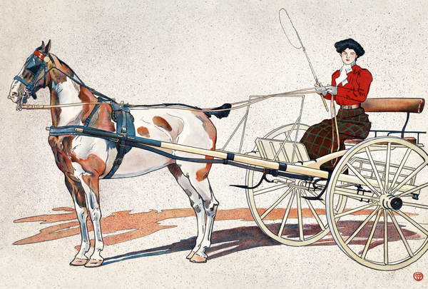 A Kentucky Breaking Cart ca.1900  by Edward Penfield   by IStockHistory com